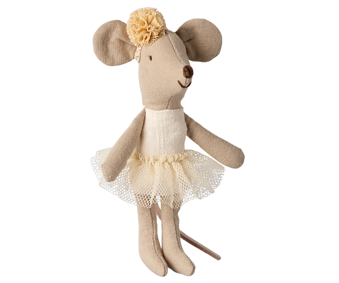 Ballerina Muis Kleine Zus - Off White