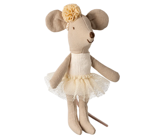 Ballerina Muis Kleine Zus - Off White