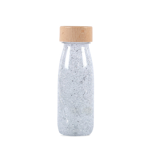 Sensorische Fles Zilver glitter