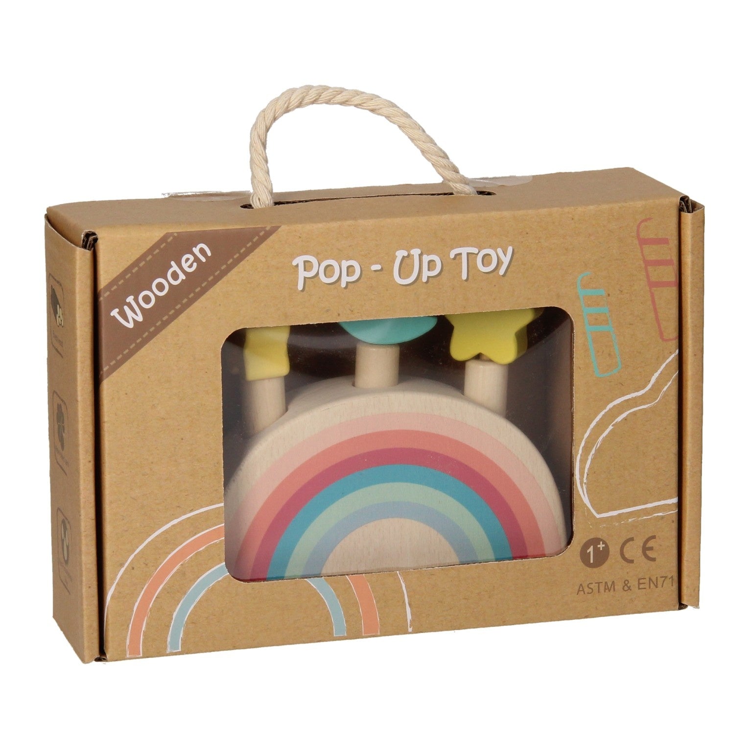 Houten Pop Up Spel Regenboog